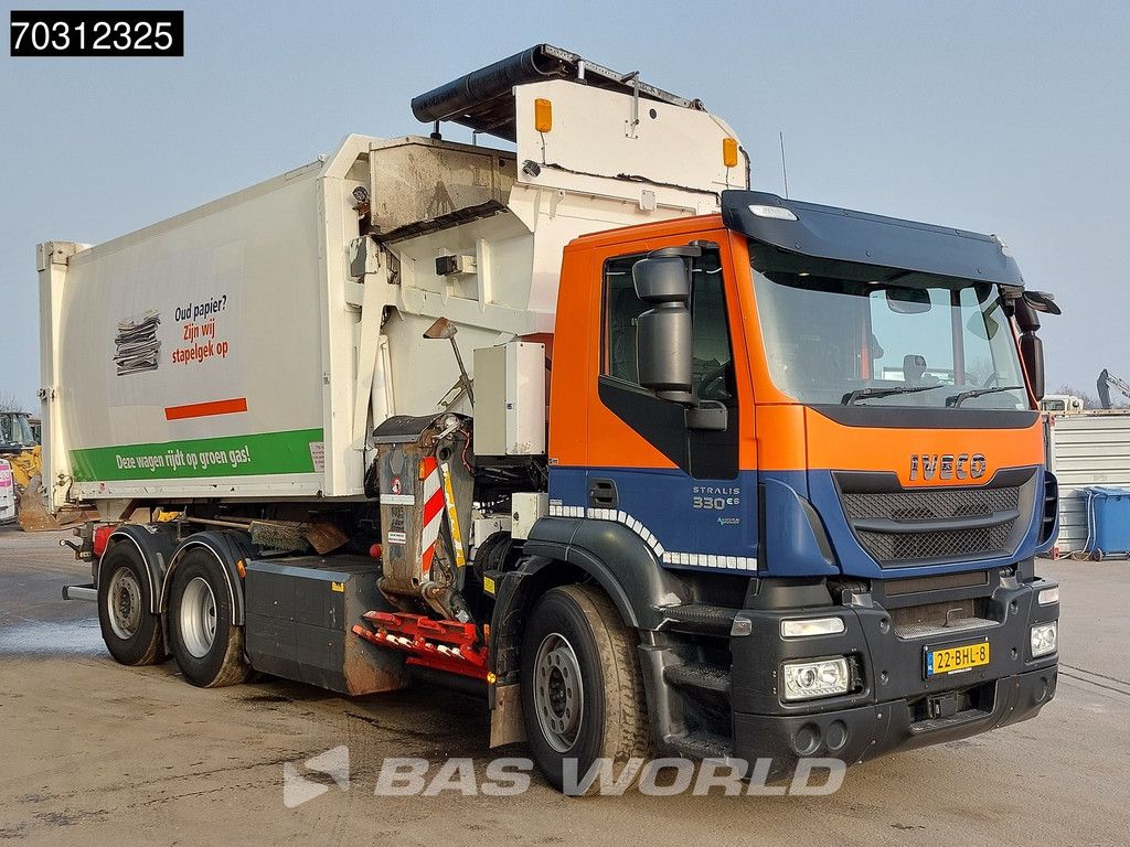 Iveco Stralis Stralis 330 6X2 CNG ENGINE RHD NL-Truck ASF Seitenlader Euro 6