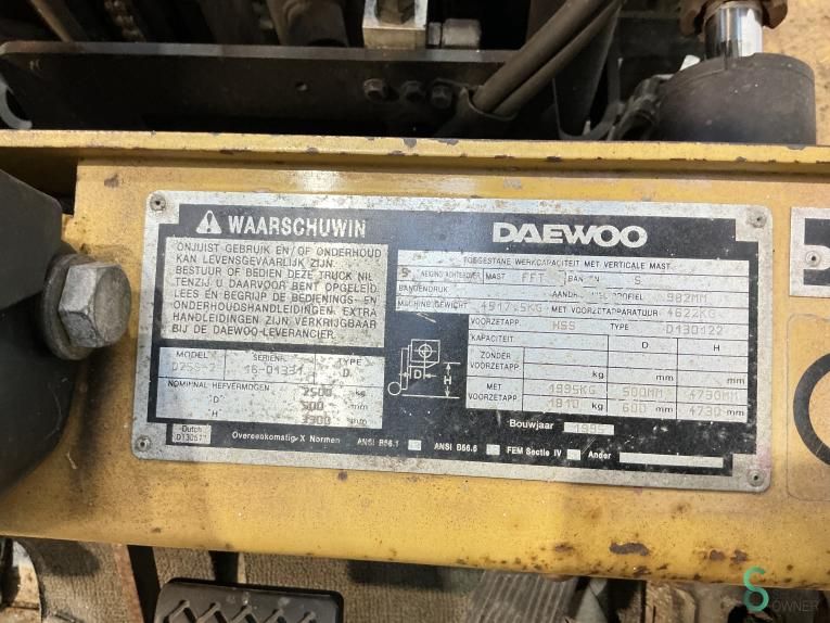 Forklifts Diesel Daewoo D25S 1995