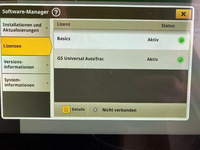 John Deere G5 Display mit AT