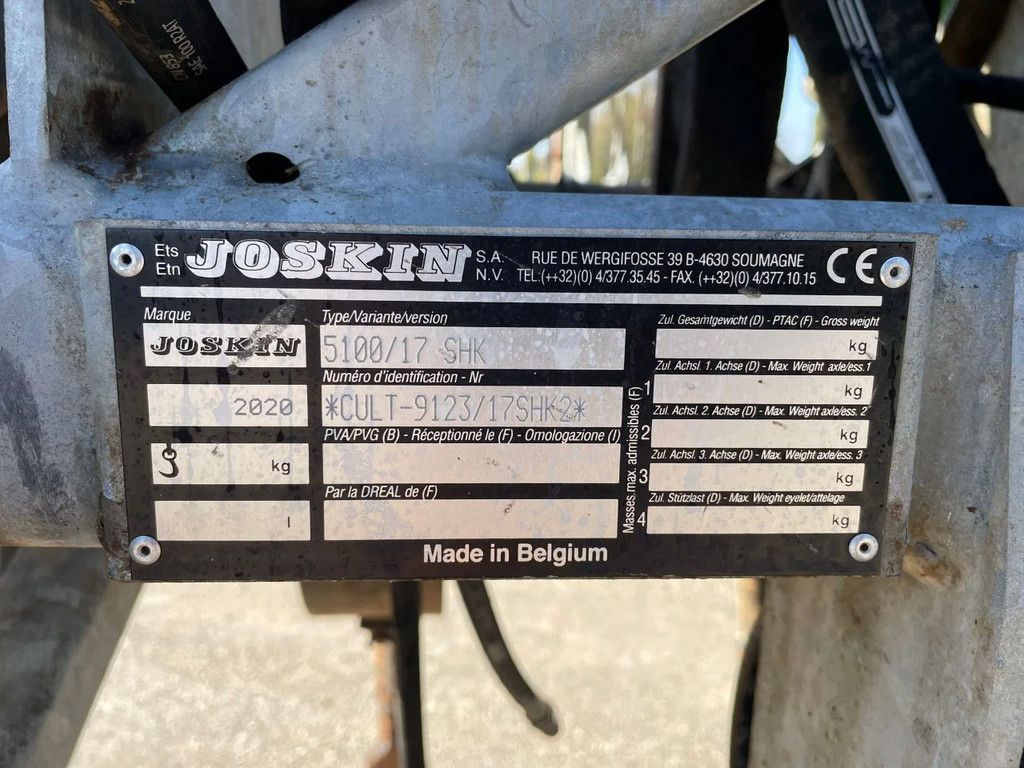Joskin 5100/17 SHK bouwland bemester