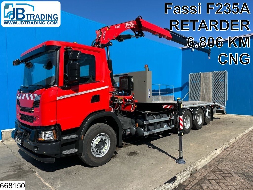 Scania G 410 EURO 6e, CNG, 8x4, Retarder, Fassi