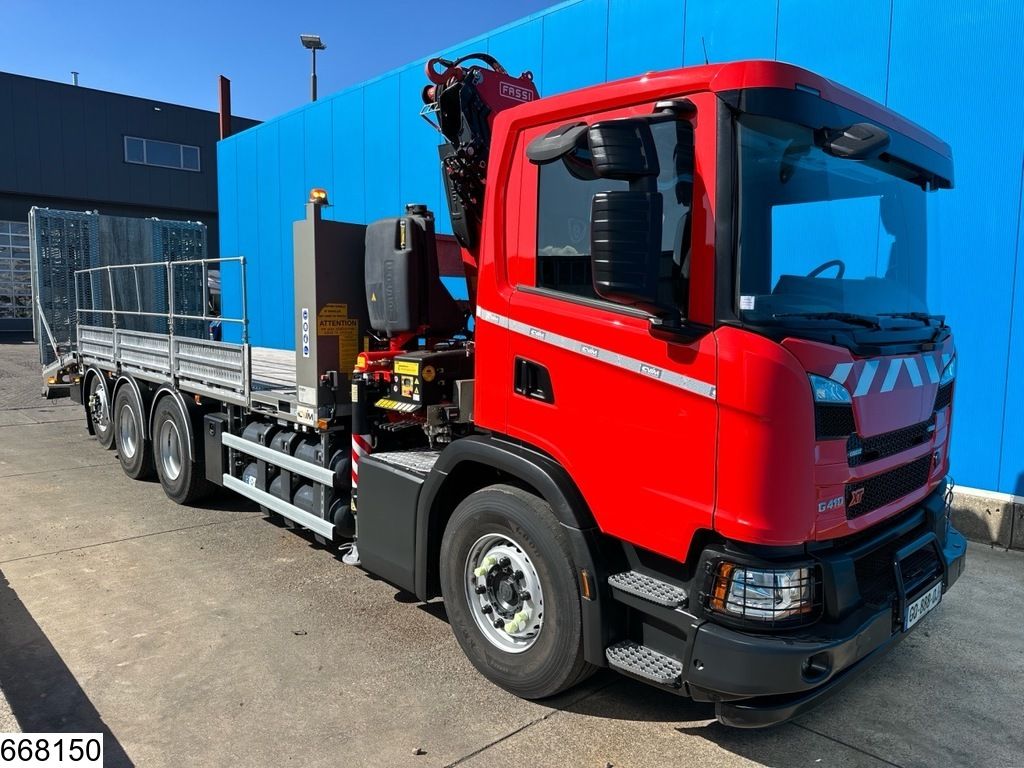 Scania G 410 EURO 6e, CNG, 8x4, Retarder, Fassi