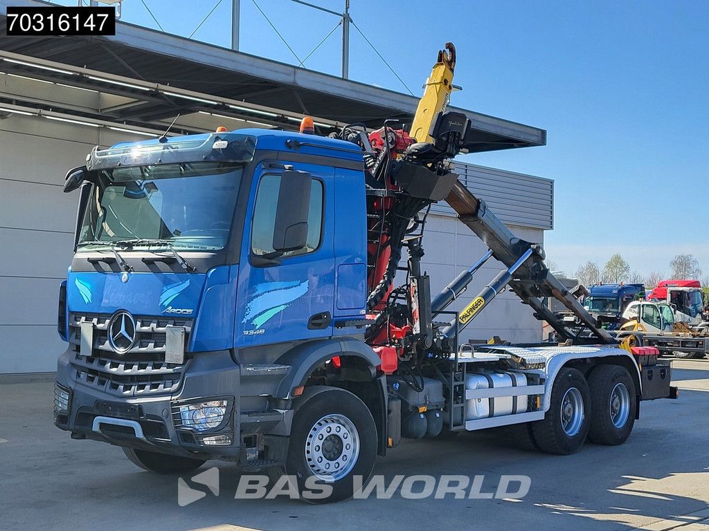 Mercedes Arocs 3348 6X4 Palfinger Epsilon M120Z79TR Crane + 20t containersystem ADR Big-Axle Euro 6