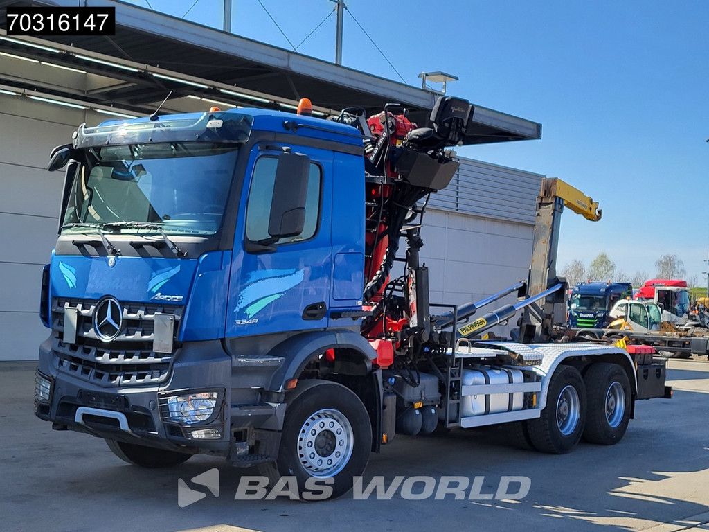 Mercedes Arocs 3348 6X4 Palfinger Epsilon M120Z79TR Crane + 20t containersystem ADR Big-Axle Euro 6