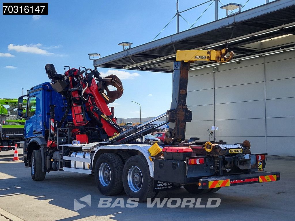 Mercedes Arocs 3348 6X4 Palfinger Epsilon M120Z79TR Crane + 20t containersystem ADR Big-Axle Euro 6