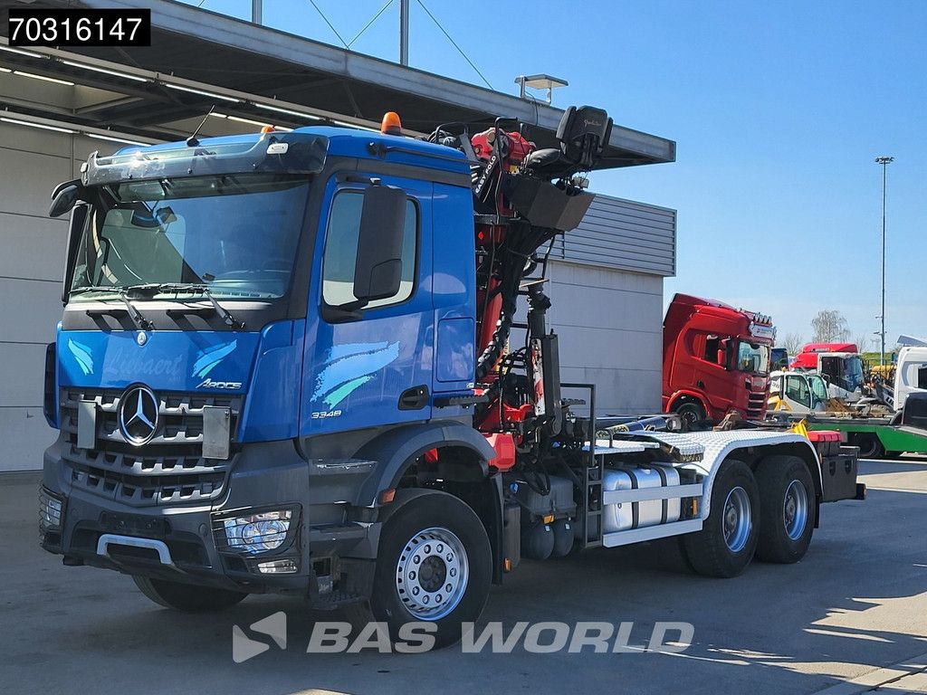 Mercedes Arocs 3348 6X4 Palfinger Epsilon M120Z79TR Crane + 20t containersystem ADR Big-Axle Euro 6