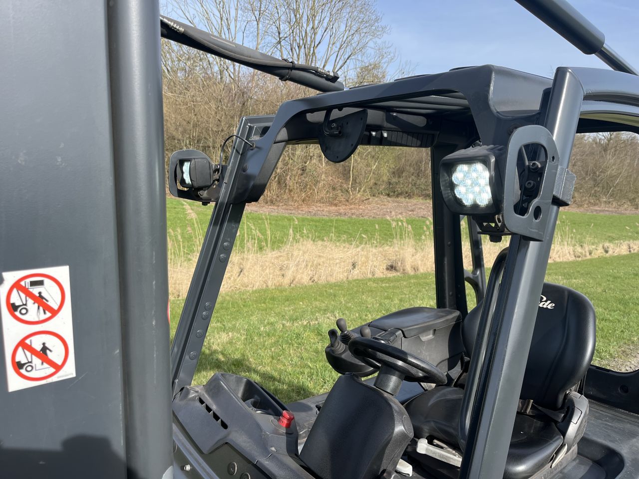 Linde E25L-01 elektrische heftruck triplo sideshift