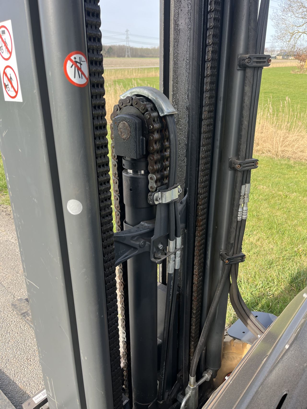 Linde E25L-01 elektrische heftruck triplo sideshift