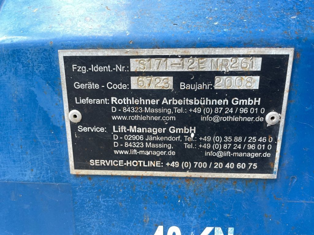 Liftlux PB Lift S171-12E hoogwerker Schaarhoogwerker