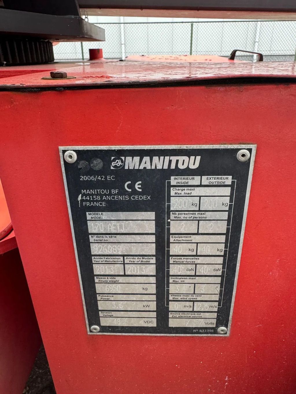 Manitou 170AETJ L Hoogwerker Knikarmhoogwerker