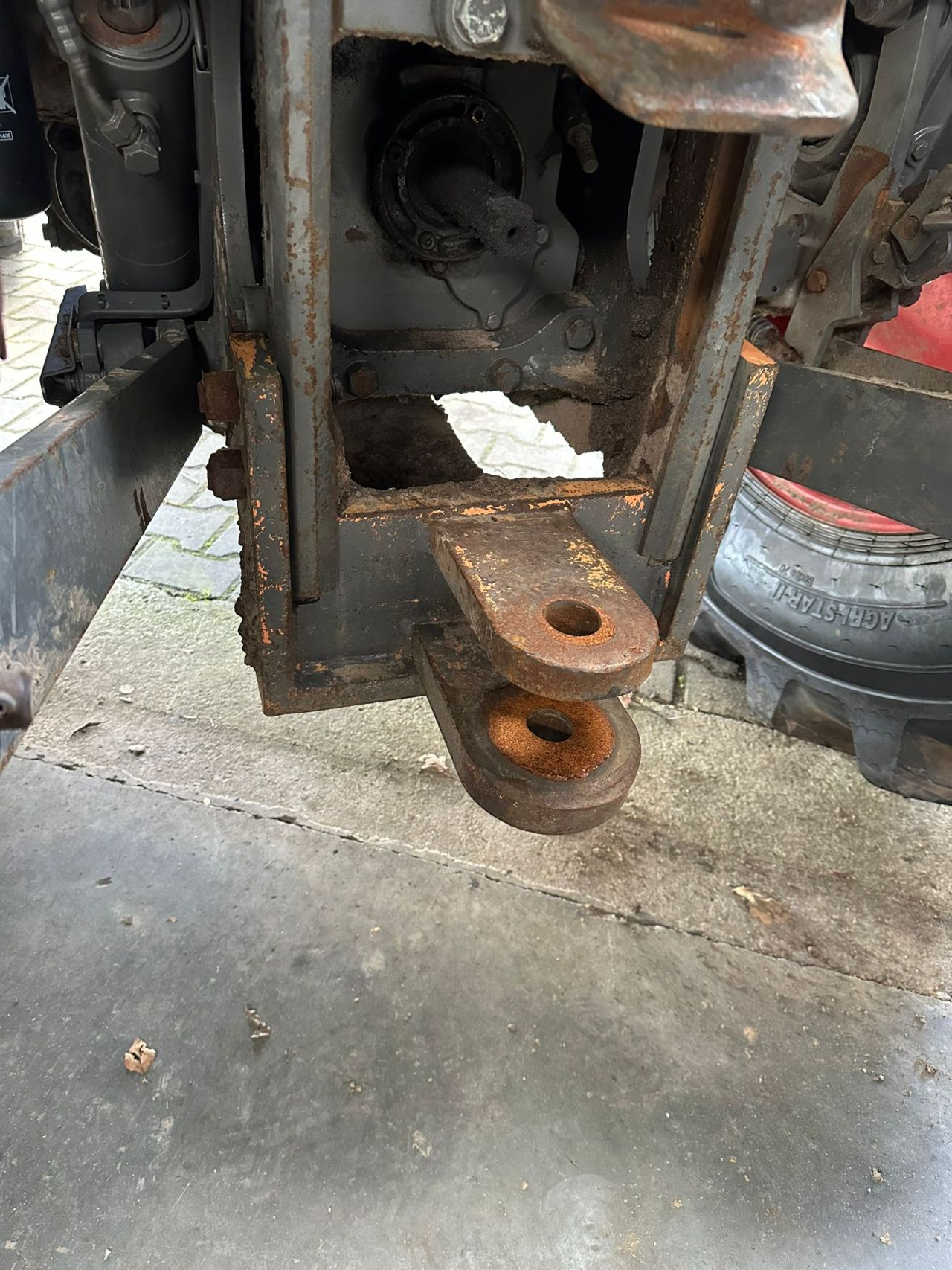 Fendt frontgewichten ondertrekhaak wielen