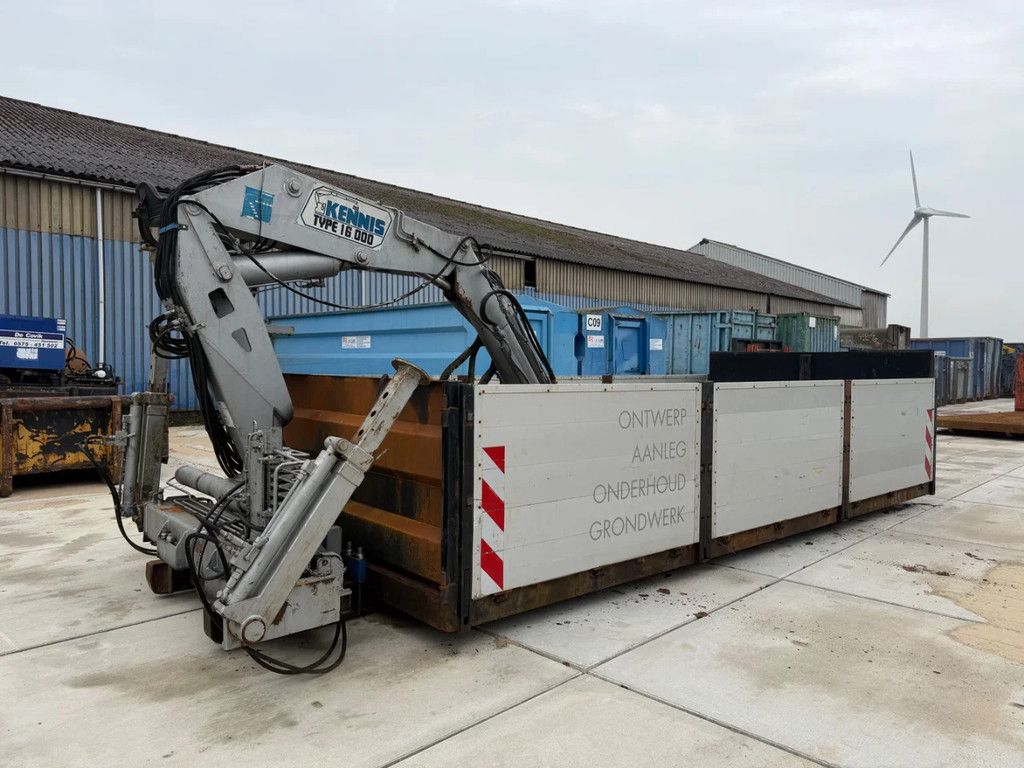 Gebruikt 14m3 container met kraan