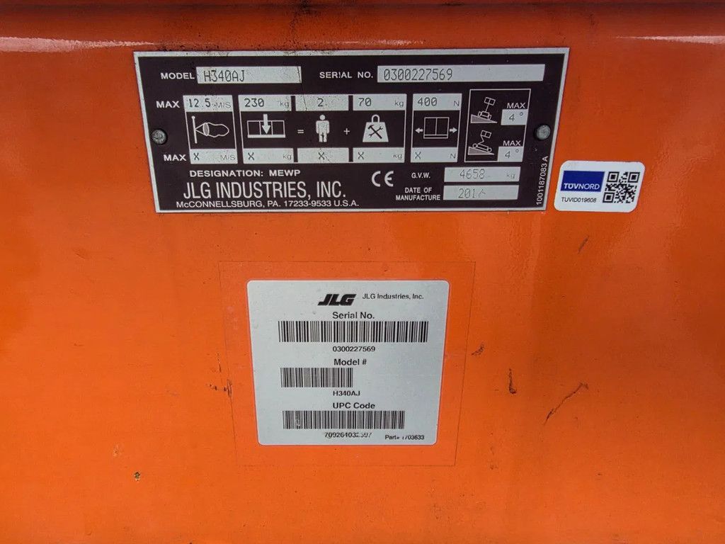 JLG H340aj elektrisch en diesel hoogwerker