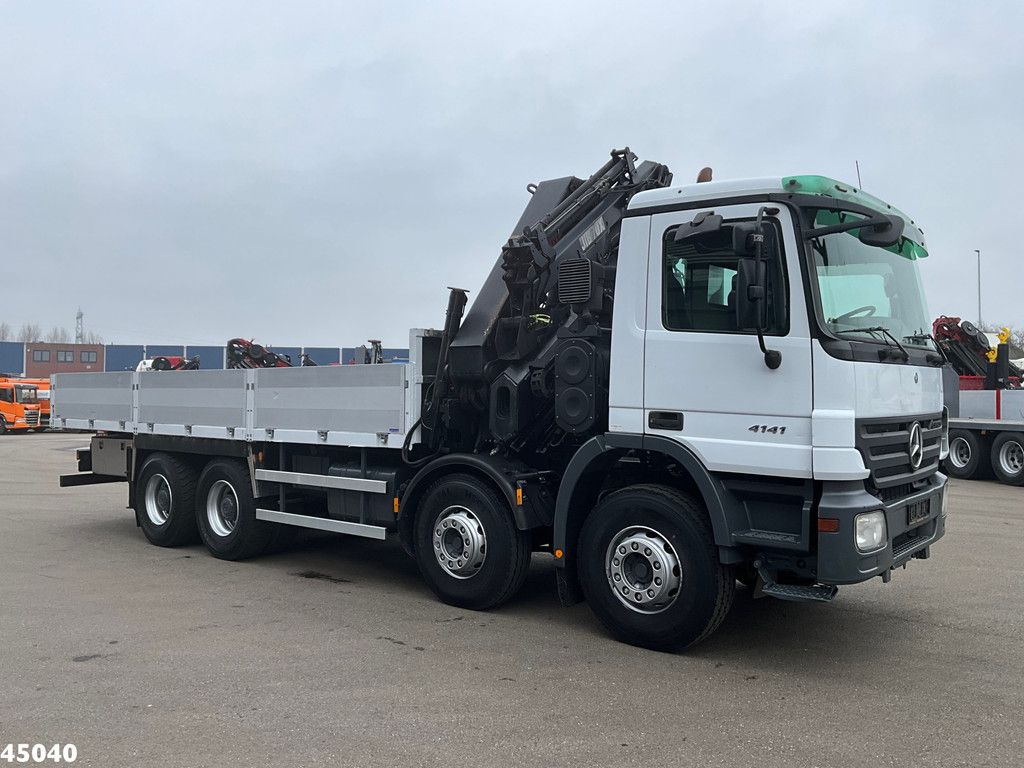 Mercedes-Benz Actros 4141 8x4 manual Hiab 32 Tonmeter laadkraan + Fly-jib