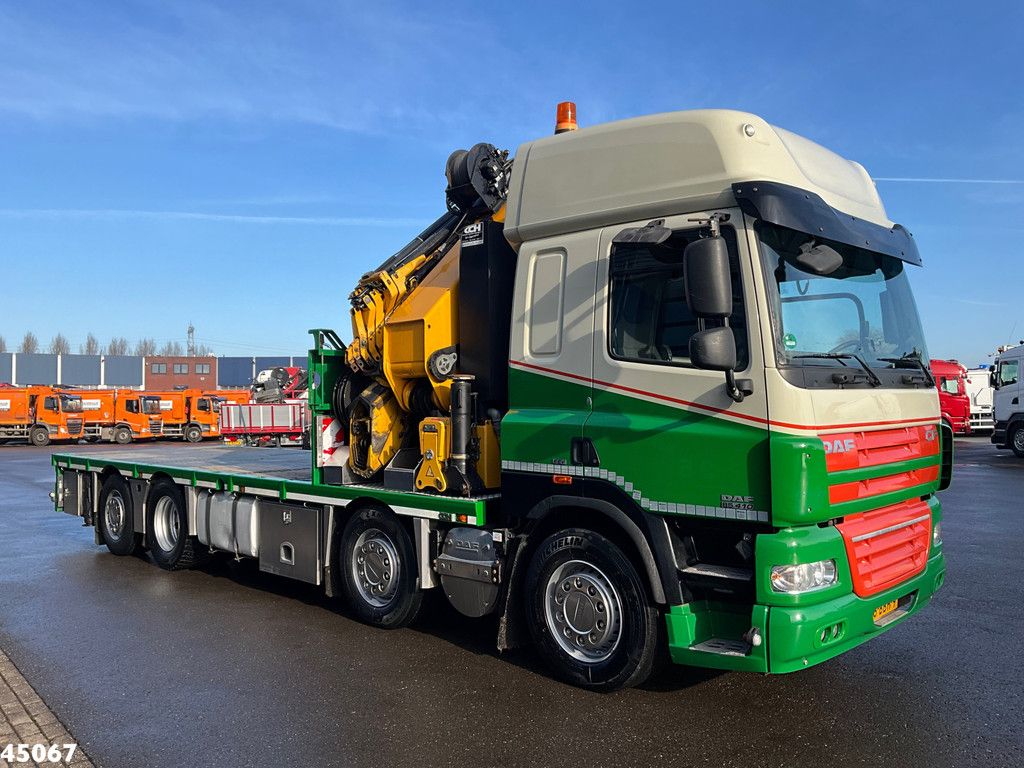 DAF FAX 85 CF 410 HMF 85 Tonmeter laadkraan + Fly-jib