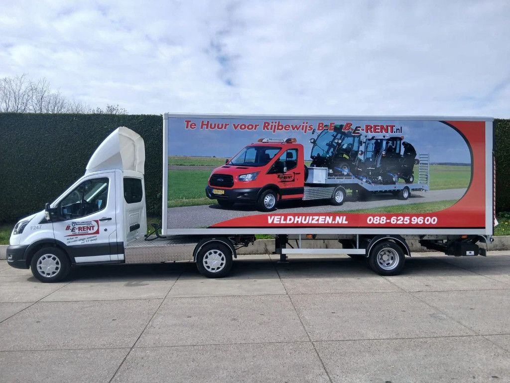 Ford Transit Gesloten oplegger 6,5 m.