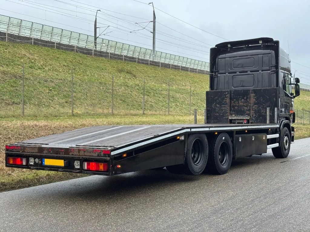 Scania R144-480 V8 Oprijwagen Machine Transporter Retarder open uitlaat