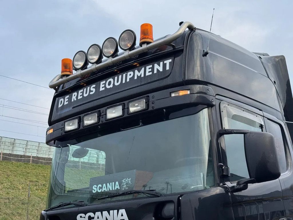 Scania R144-480 V8 Oprijwagen Machine Transporter Retarder open uitlaat