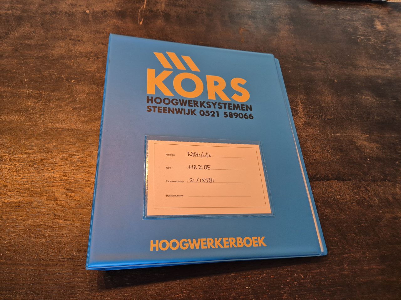 NIFTY HR21 KNIKARM TELESCOOP HOOGWERKER HYBRIDE KEURING 2027