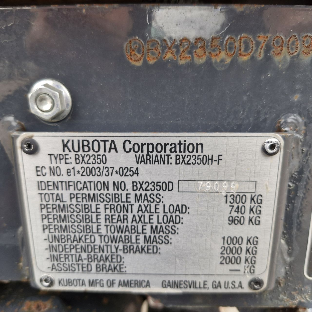 Kubota bx2350