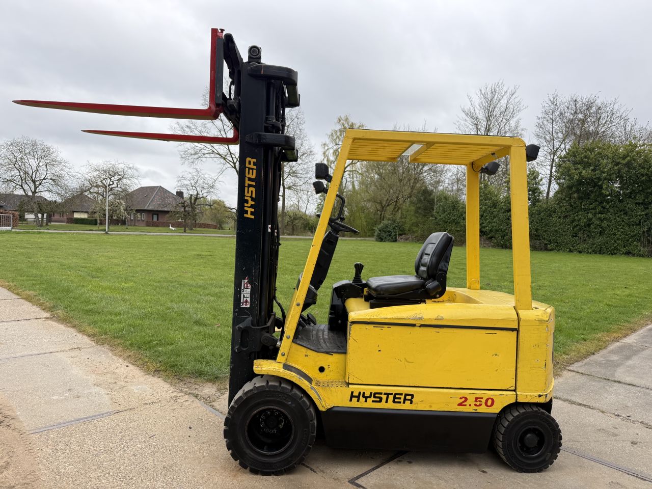 Hyster 2500KG elektrisch triplo 6M freelift Sideshift verlichtin