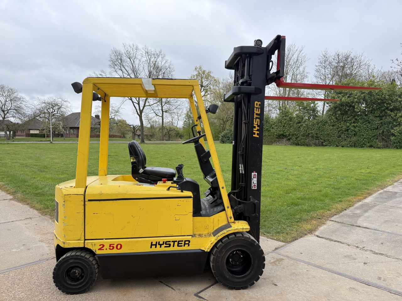 Hyster 2500KG elektrisch triplo 6M freelift Sideshift verlichtin