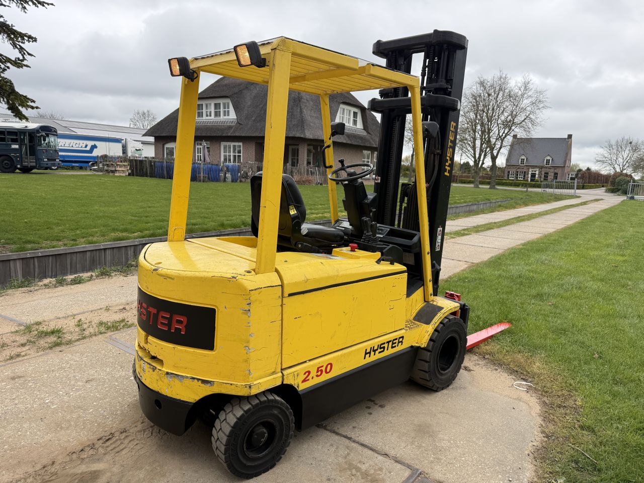 Hyster 2500KG elektrisch triplo 6M freelift Sideshift verlichtin