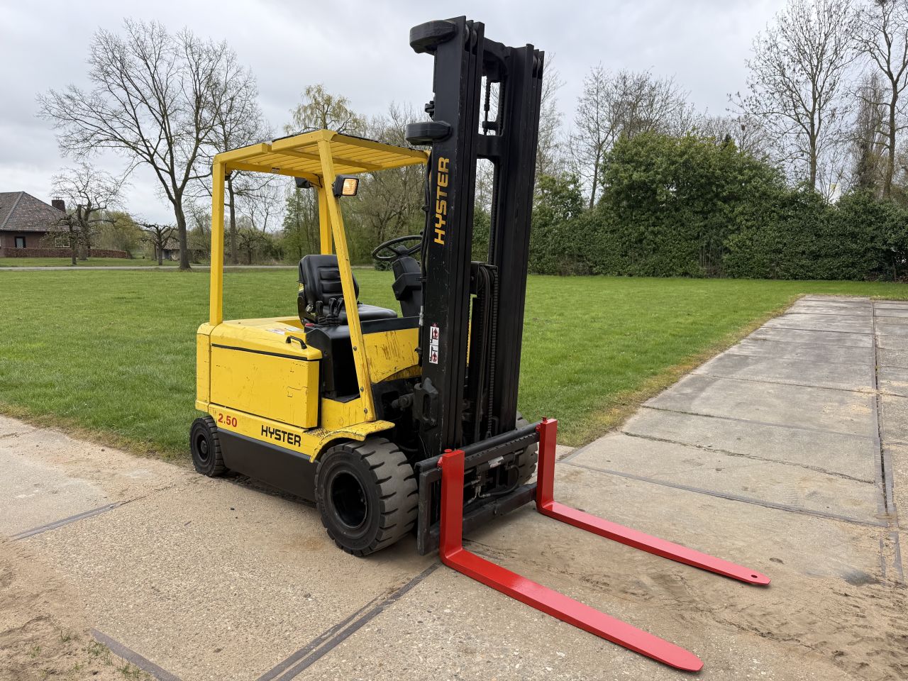 Hyster 2500KG elektrisch triplo 6M freelift Sideshift verlichtin