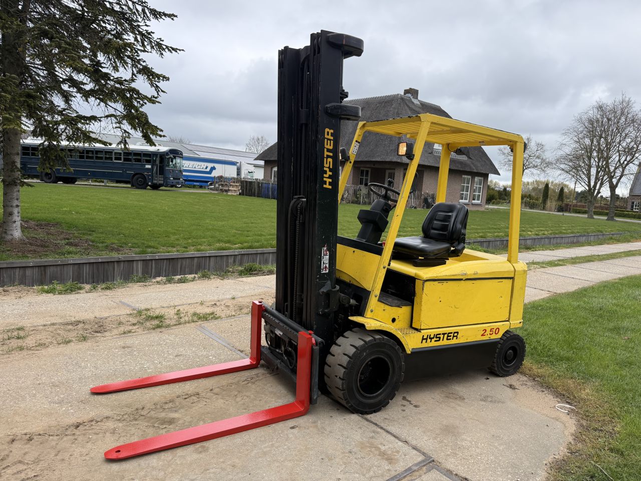 Hyster 2500KG elektrisch triplo 6M freelift Sideshift verlichtin