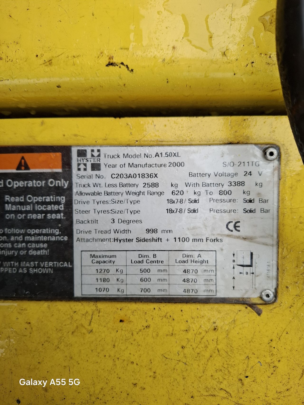 Hyster 1.50 heftruck