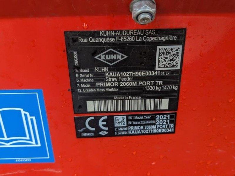 Kuhn Primor 2060 M m/drejetud lift ophængt strømaskine