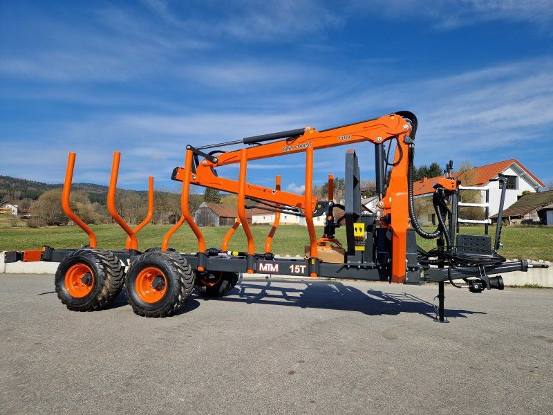 MTM 15T XL 5,20m Ladeflächelänge 15to Rückewagen 7,70m Kran