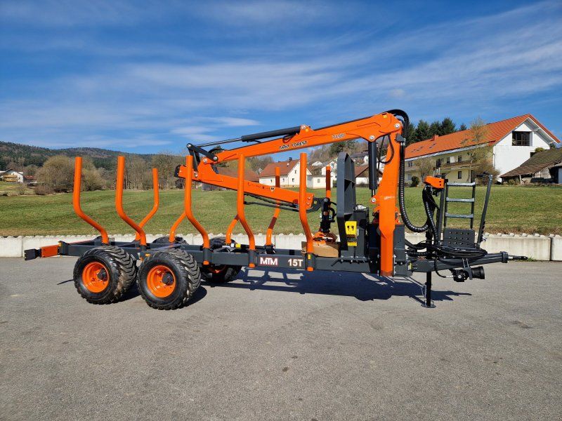 MTM 15T XL 5,20m Ladeflächelänge 15to Rückewagen 7,70m Kran