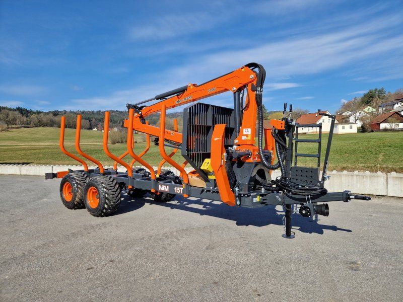 MTM 15T XL 5,20m Ladeflächelänge 15to Rückewagen 7,70m Kran