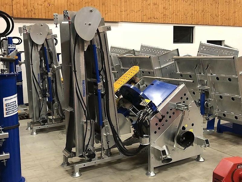 Binderberger Spalter Kreissäge Förderband Rückezange