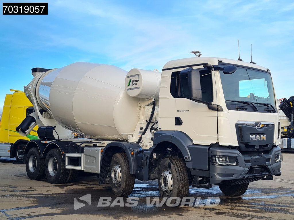 MAN TGX 41.440 8X4 NEW! 12m3 Stetter Mixer Big-Axle Steelsuspension Automatic Euro 6