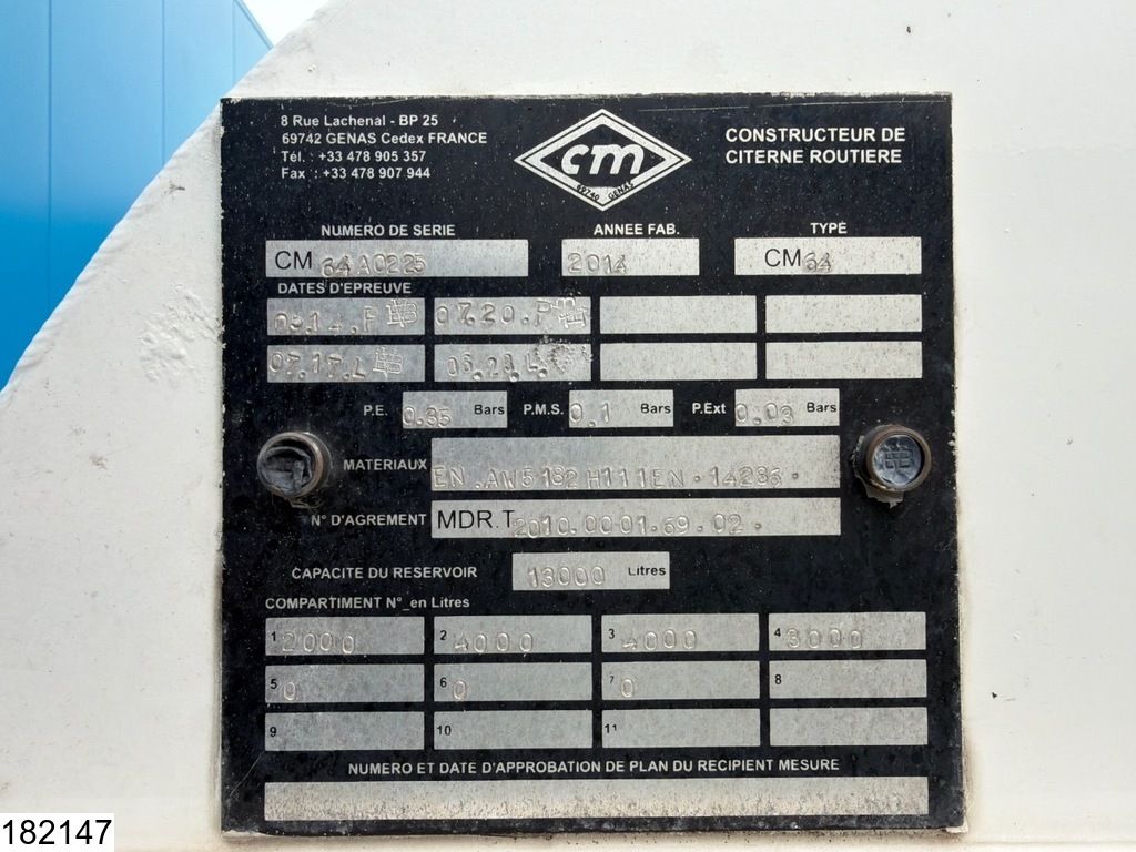 Scania P 320 EURO 5, Fuel, 13000 liter, 4 Comp, Retarder