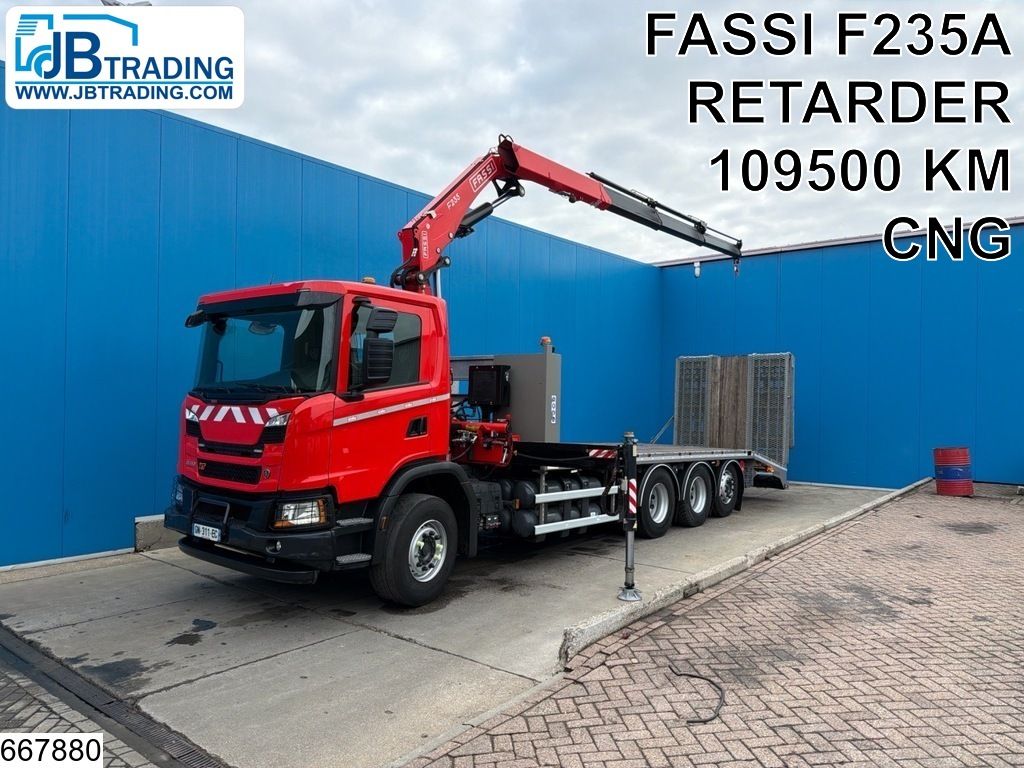 Scania G 410 XT EURO 6e, CNG, 8x4, Retarder, Fassi