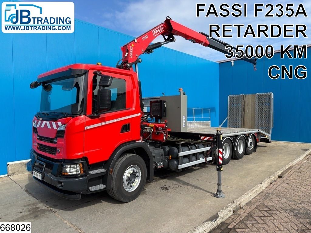 Scania G 410 6e, CNG, 8x4, Retarder, Fassi