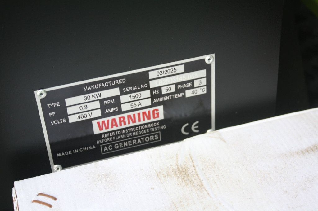 Generator Compal Power VG-R30 Diesel 2025 38kVA New