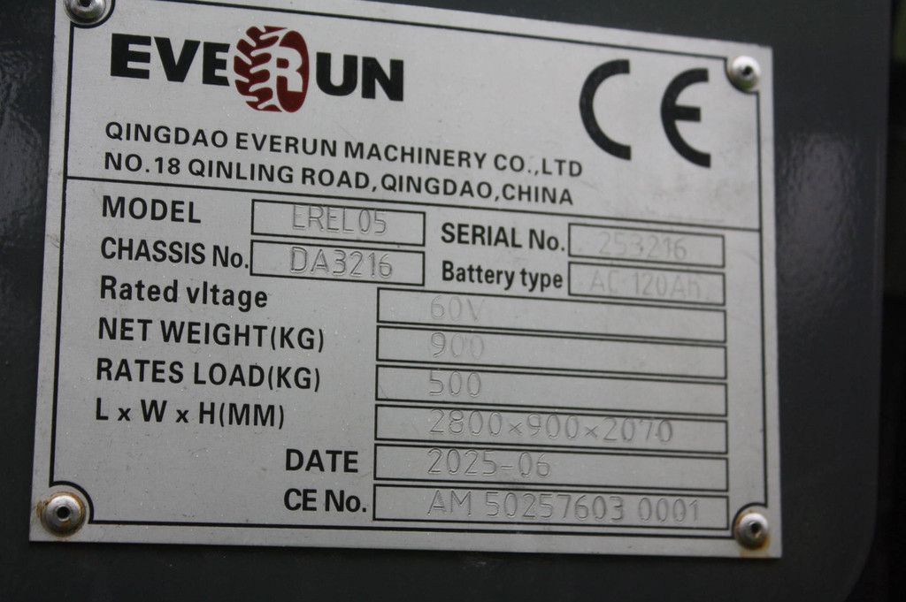 Everun EREL05 Electric Articulated Loader 2025 New