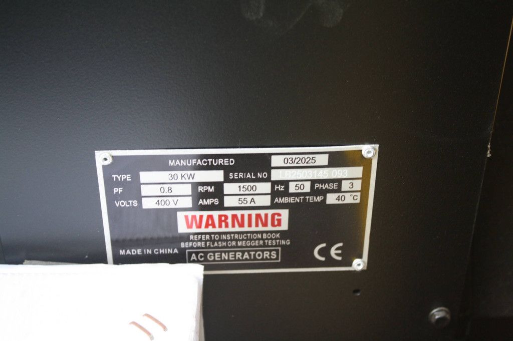 Generator Compal Power VG-R30 Diesel 2025 37,5 kVA