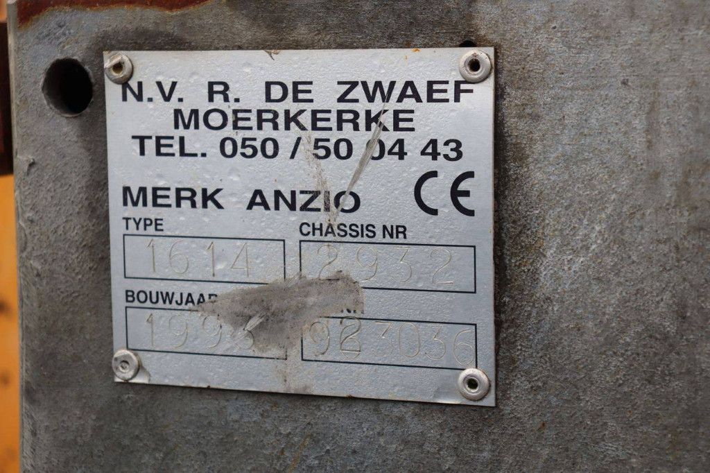 Anzio 1614 trailer 1993 with hooklift system