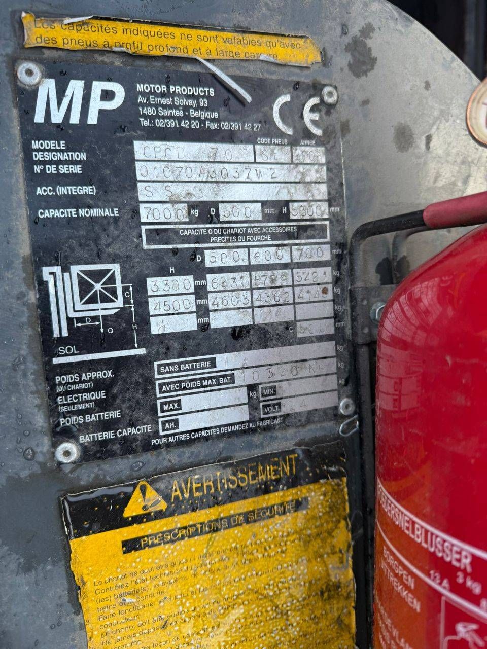 Forklift Heli CPCD 70 Electric 7000kg 4.5m