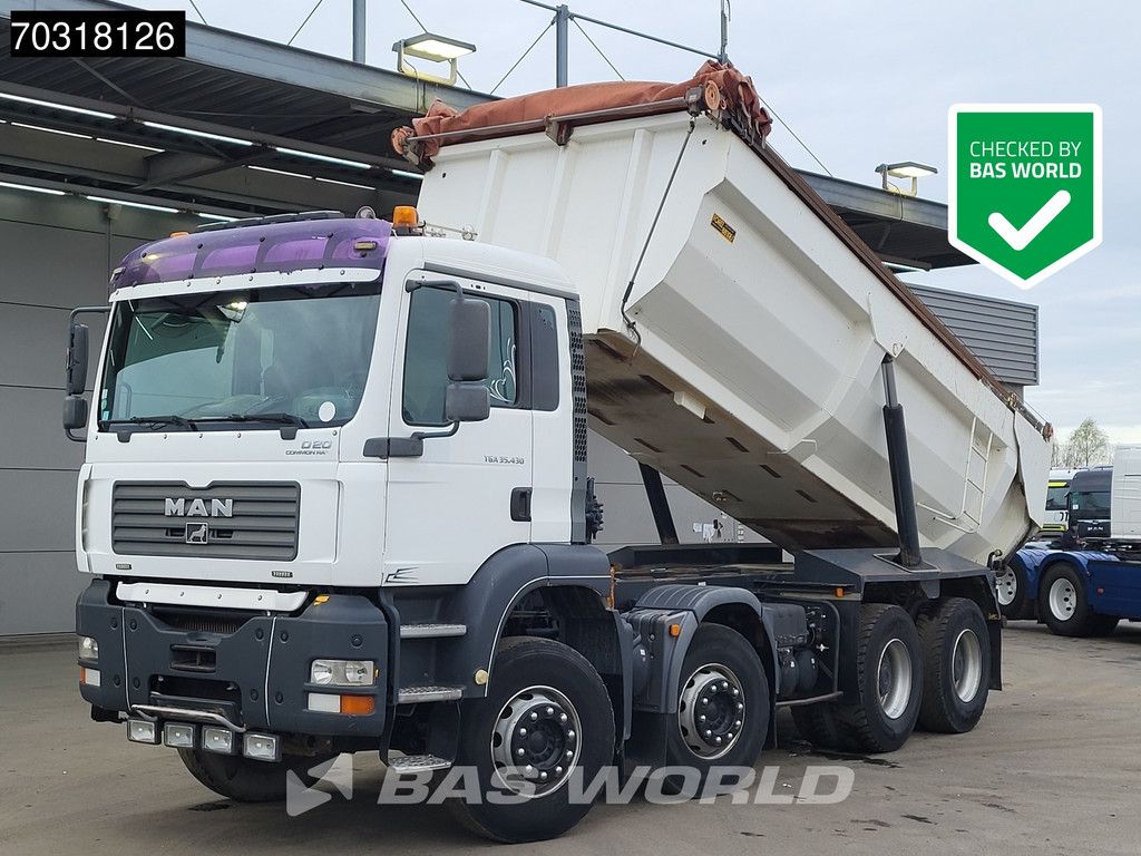 MAN TGA 35.430 8X4 19m3 tipper Full Steel suspension Big-Axle Manual Euro 3