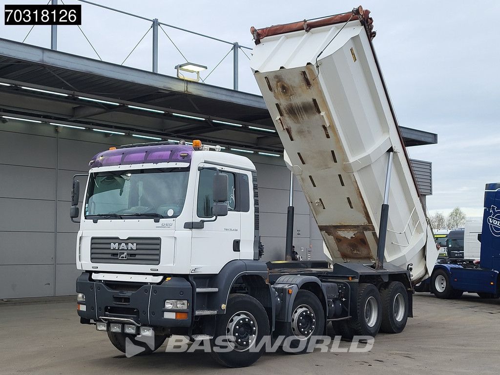 MAN TGA 35.430 8X4 19m3 tipper Full Steel suspension Big-Axle Manual Euro 3