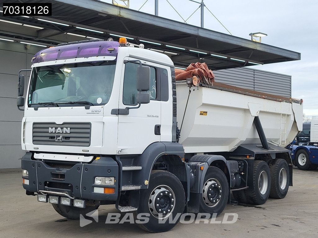 MAN TGA 35.430 8X4 19m3 tipper Full Steel suspension Big-Axle Manual Euro 3