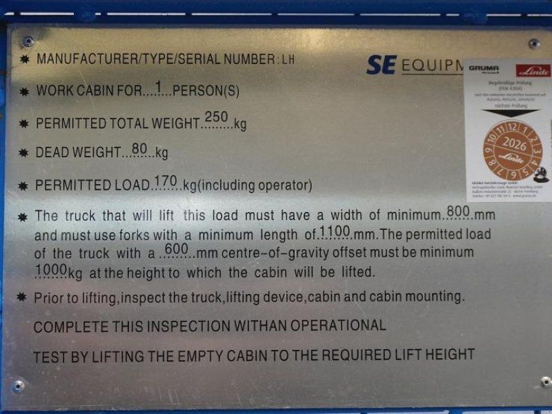 Soil and Seed Equipment Arbeitskorb Type 080 (800x1200 mm)