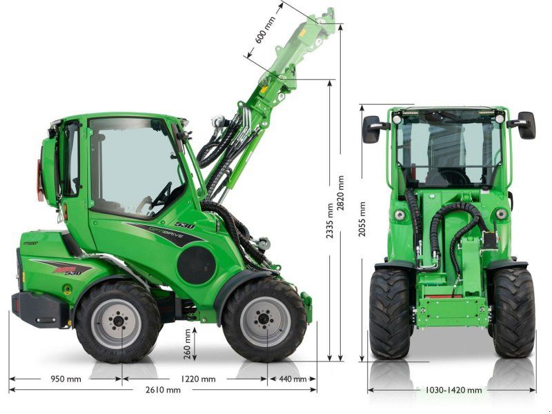 Avant 530 Hoflader Komfortkabine, Straßenzulas