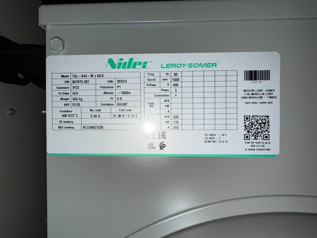 Iveco NEF67TM7 - 220 kVA Generator - DPX-19794